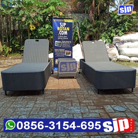 pabrik pengrajin sunbedpool rattan syentetic daybed sunbed sun lounger rotan sintetis kursi santai kolam renang rotan sintetis