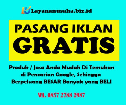 🚀 PASANG IKLAN GRATIS SEKARANG!