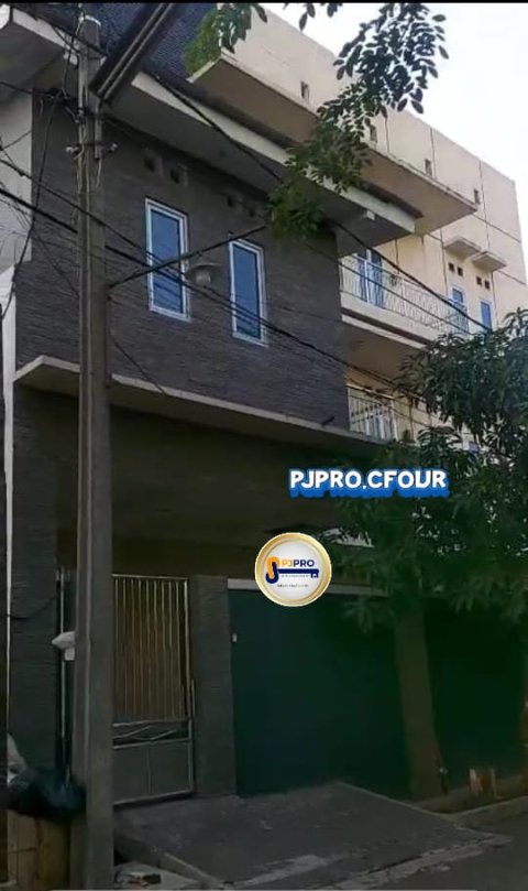 Dijual Rumah + Kantor + Gudang + Pabrik 4 Lantai SHM di Harapan Indah Bekasi