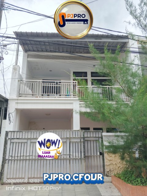 Dijual Rumah dengan Area Bebas Banjir di Taman Harapan Baru Bekasi