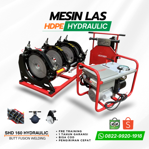 Mesin Las HDPE SHD Hydraulic 160 Wellding Machine