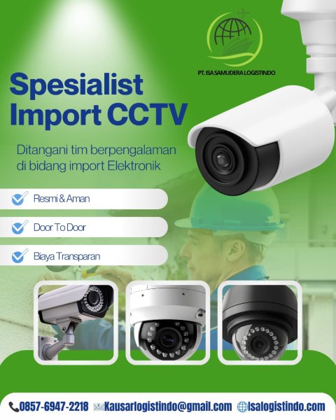 Jasa Import Kamera CCTV & Security System Terpercaya