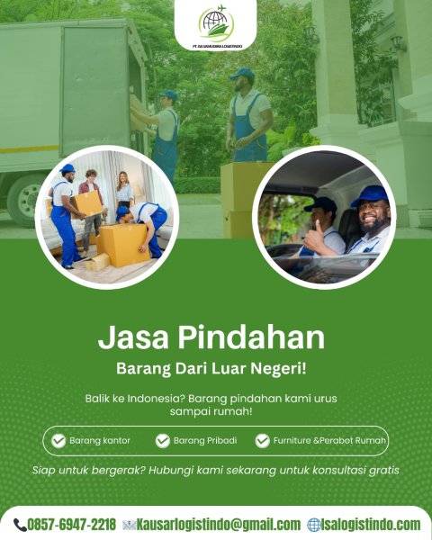 Jasa Pindahan Internasional Door to Door – PT ISA SAMUDERA LOGISTINDO