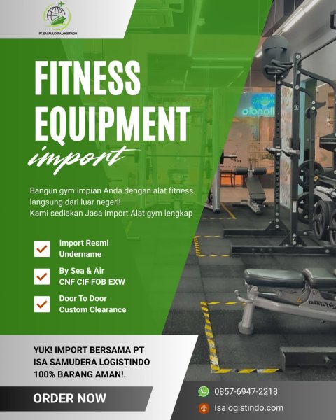 Import Alat Fitness & Gym – PT ISA SAMUDERA LOGISTINDO