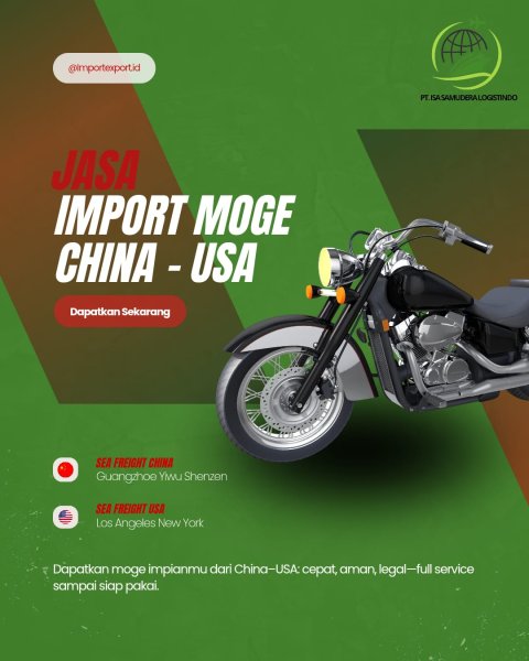 Jasa Import Moge Jepang, Eropa & Amerika D2D – PT ISA SAMUDERA LOGISTINDO