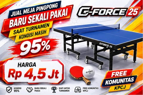 Tenis meja pingpong merk G--FORCE 25
