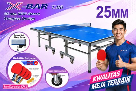 Jual Meja Pingpong X-BAR T.88 – Kualitas Terbaik Harga Terjangkau!