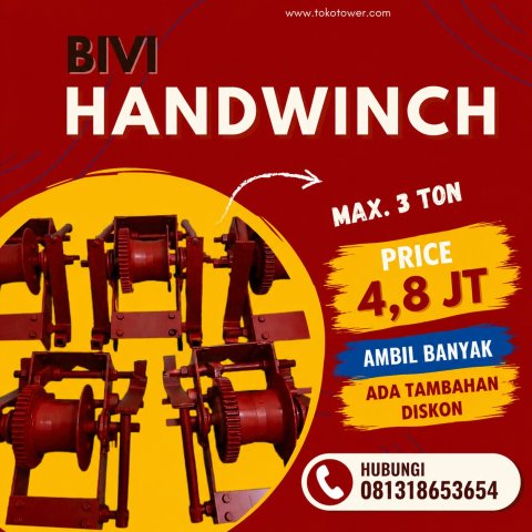 BIVI AHND WINCH MANUAL MAXIMAL 3 TON