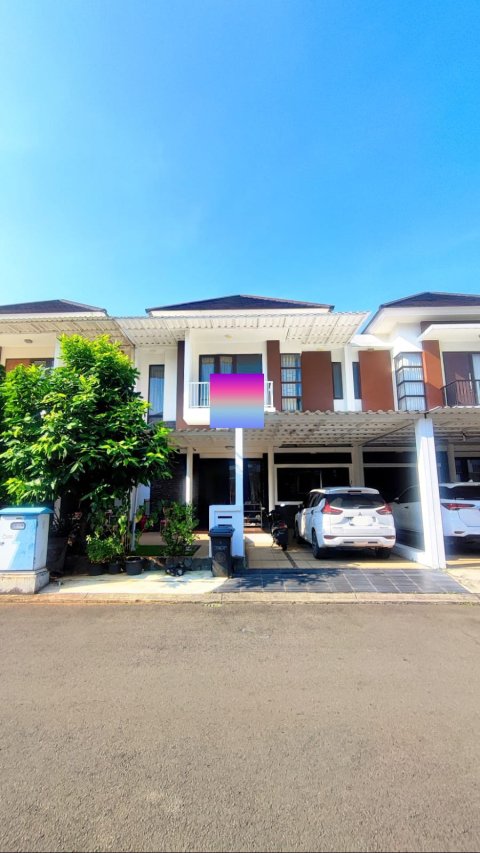 Dijual rumah semi furnished full bangunan di Harapan Indah Cluster Asera One South Bekasi