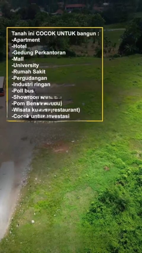 Dijual Lahan Cocok Untuk Komersial Lokasi Central Bisnis di Pinggir Jalan Provinsi 2 Jalur Cikarang Pusat, Bekasi