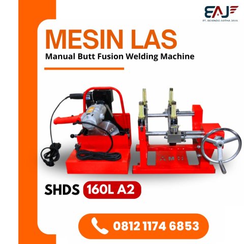 Supplier Mesin Las Hdpe Manual SHDS 160L A2 40-160mm | Manual Butt Fusion Machine 2 Clamp