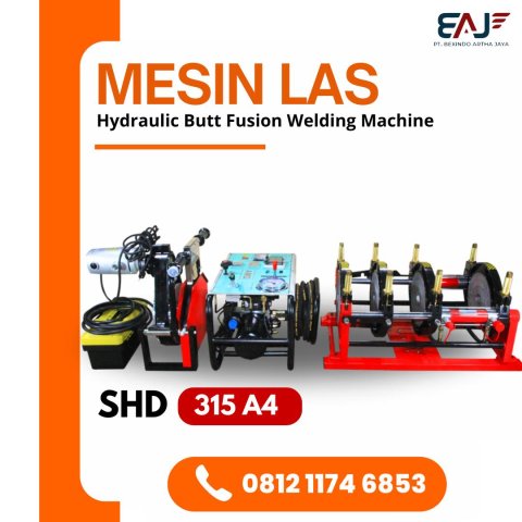Jual Mesin Las Hdpe Hydraulic SHD 250 A4 63-250mm | Mesin Las Pipa Hdpe Murah Dan Aman