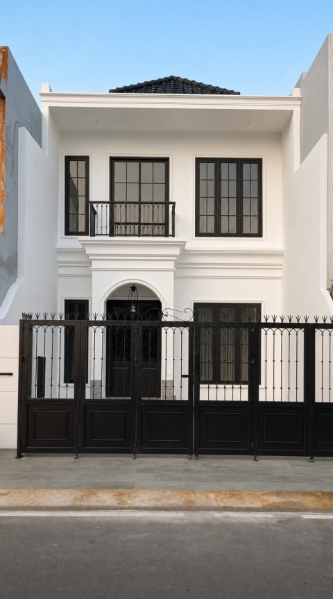Dijual Rumah Mewah Siap Huni Design Modern Klasik di Komplek Pondok Kelapa Jakarta Timur