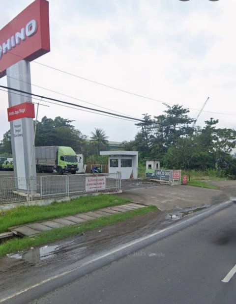 Dijual lahan darat cocok untuk gudang pool pabrik di jalan Pantura Cikarang - Karawang